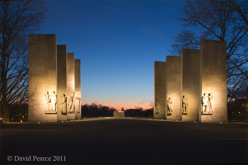 War Memorial Sunset