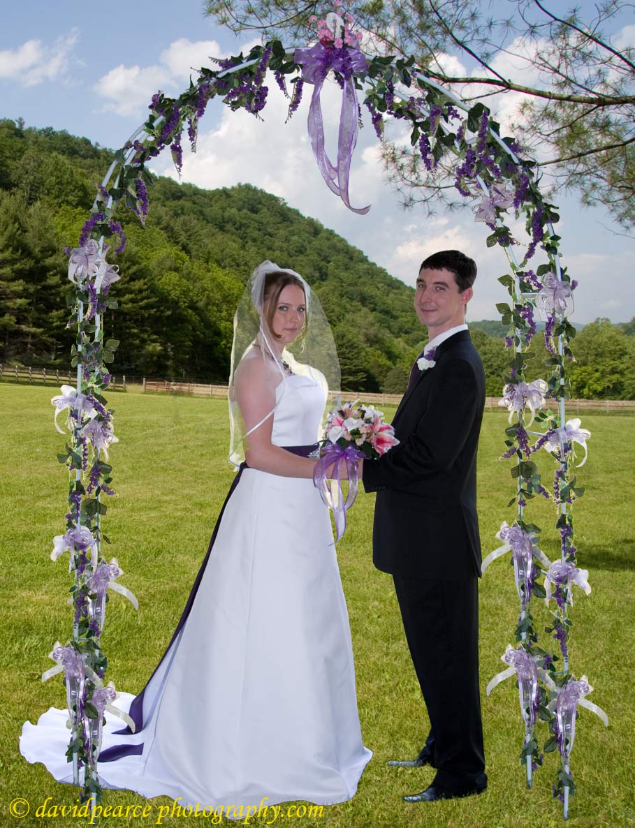 Amanda and Randy in a formal pose.