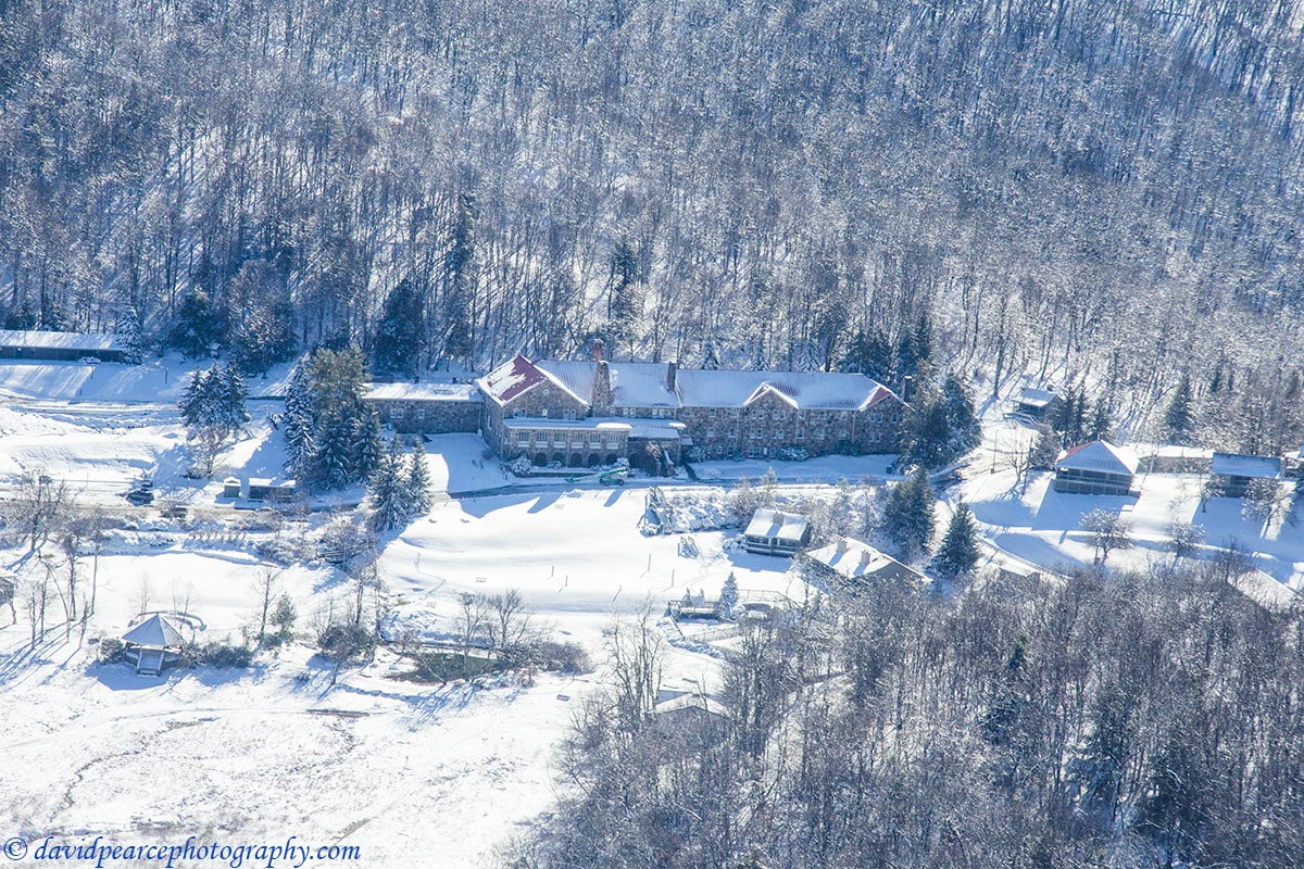 Mountain Lake Lodge in Winter